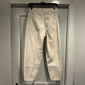 Everlane Women’s Light-Weight Ivory Corduroy Barrel Pants Size 0